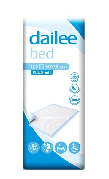 Изображение товара Пеленки впитывающие Dailee 60*90см №10 Пеленки впитывающие Dailee 60*90см №10 фотография