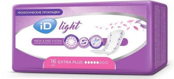 Прокладки урологические ID Light Extra Plus 16шт фотография