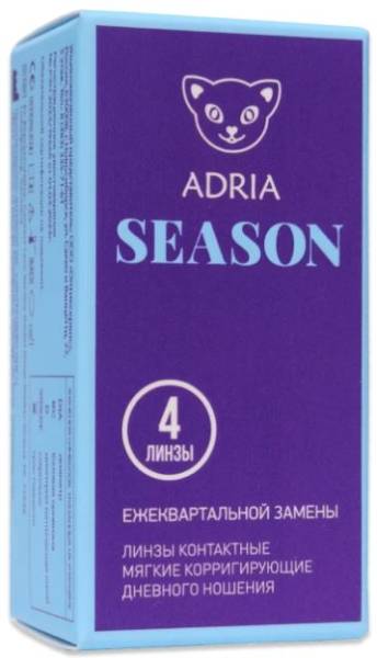 Линзы контактные Adria Season Morning q38 8.6, -3,00 4шт фотография