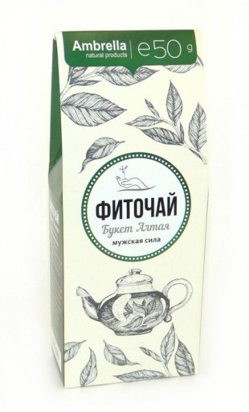 Изображение товара Чайный напиток букет Алтая мужская сила 50г Амбрелла Чайный напиток букет Алтая мужская сила 50г Амбрелла фотография